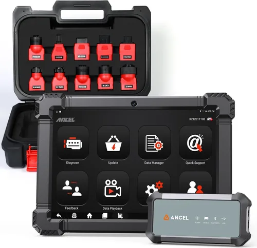 Vista 12 de ANCEL BD330 OBD2 Escáner Bluetooth (Actualizado BD310 para BMW) Herramienta de diagnóstico de sistema completo con registro de batería, función