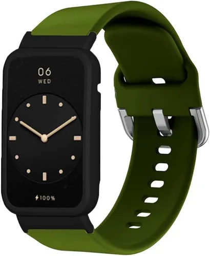 Vista 4 de Senter Correa de repuesto de goma suave para Huawei Band 7 Pro Smart Watch