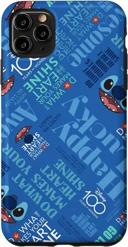 Vista 11 de Funda para iPhone 15 Disney 100 Stitch Smile Haz lo que hace que tu corazón brille D100