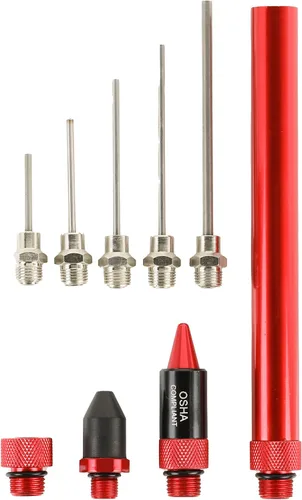 Vista 7 de ARES 70055-Pistola de soplado de alto volumen de 5 pulgadas con boquilla de reducción de ruido, cuerpo de aluminio ligero que cumple