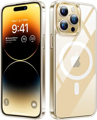 Vista 10 de TORRAS Funda Magnética Mejorada Más Fuerte para iPhone 14 Pro, 12 pies de grado militar probada contra caídas, compatible con MagSafe, resistente a