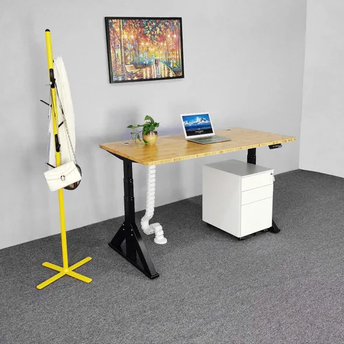 Vista 8 de VJ205 - Marco de escritorio eléctrico de altura ajustable para sentarse y sentarse, soporte para sentarse – Base de escritorio motorizada de 3 Solo