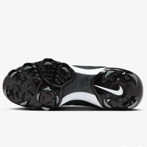 Vista 4 de Nike Force Trout 9 Pro Low Rubber Baseball Cleats (FB2908-001, Black/Anthracite/Cool Grey/White)