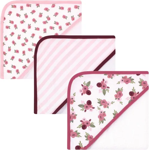 Vista 36 de Hudson Baby Toallas unisex con capucha de algodón para bebé, alfabeto, talla única