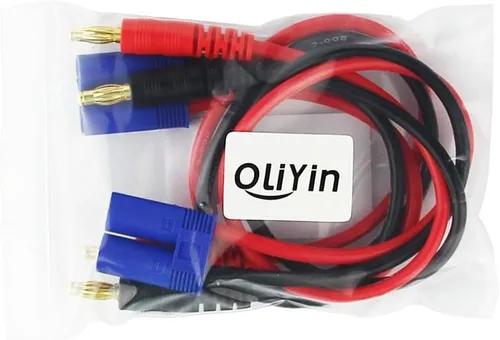 Vista 7 de 2 unids EC5 Macho Conector Enchufe 0.157 in Banana Plugs Cargador de Batería Cable Cable de Silicona 11.8 in 11.8 pulgadas (Paquete de 2)