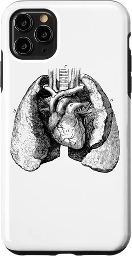 Vista 13 de Human Heart Lungs Anatomy Vintage Medical Anatomical Heart Case for iPhone 17