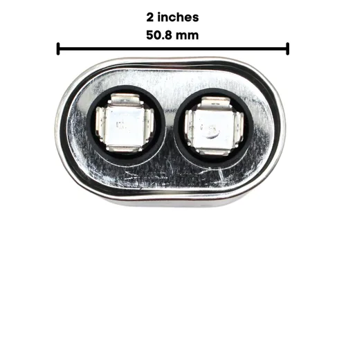 Vista 3 de HVAC Genius - Condensador de 5 condensadores MFD de 370 o 440 VCA 5uf de funcionamiento ovalado para motor de ventilador, condensador de soplador