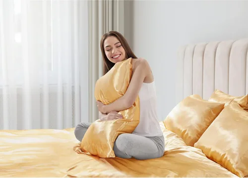Vista 78 de Madison Park Essentials - Juego de sábanas de satén de lujo y sedoso con brillo natural, bolsillo elástico de 14 pulgadas para colchones de hasta 16