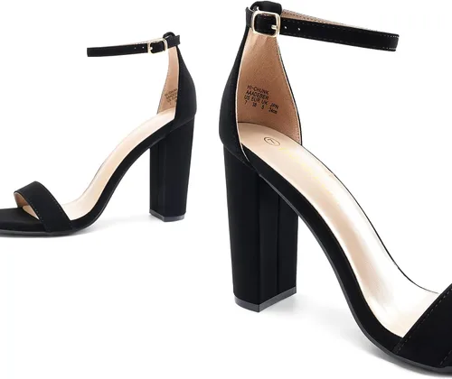 Vista 5 de DREAM PAIRS - Sandalias de tacón alto para mujer