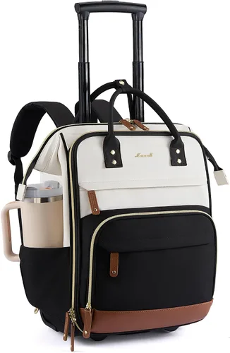 Vista 25 de LOVEVOOK Mochila para laptop para mujer, mochila de trabajo de 15.6 pulgadas con gran capacidad, bolsa de enfermera impermeable, mochila