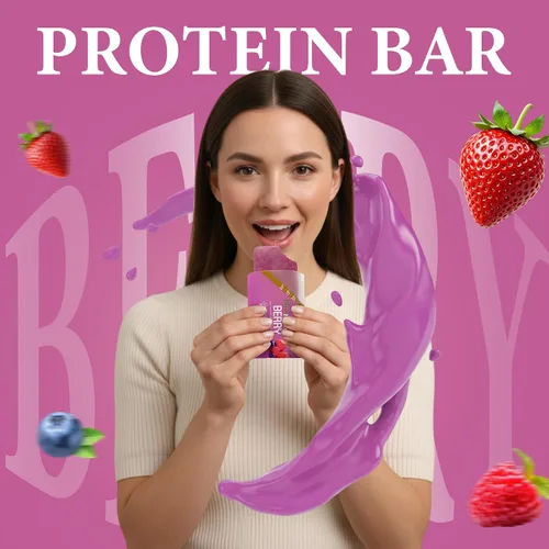 Vista 3 de Rawmantic Berry Energy Bar (12 mini barras x 2.12 oz) – Maracuyá orgánica y bayas mixtas, quinua inflada, sorgo, mijo y trigo sarraceno, sin sabores