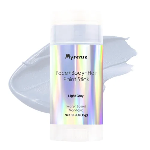 Vista 11 de Mysense Pintura en barra verde Amazon para el cabello de cara y cuerpo, maquillaje de Halloween, Elphaba Witch Gamora, color de cabello temporal