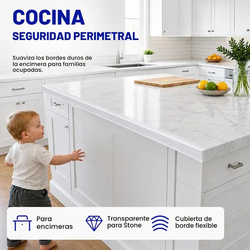 Vista 5 de ZOMPAGO Tira protectora de bordes a prueba de esquinas para bebés, 1 rollo 13.1 ft