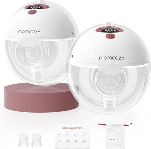 Vista 33 de Momcozy Extractor de leche portátil BP334 Air 1, 2 unidades rojo