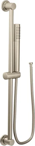 Vista 10 de Moen 3887EPBG - Ducha de mano moderna de rendimiento ecológico con barra deslizante de 30 pulgadas y manguera de metal de 69 pulgadas, color dorado