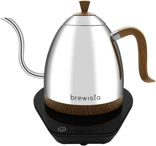 Vista 9 de Brewista Artisan - Hervidor eléctrico de cuello de cisne, hervidor de agua con panel LCD, control preciso de temperatura, hervido rápido y ajustes