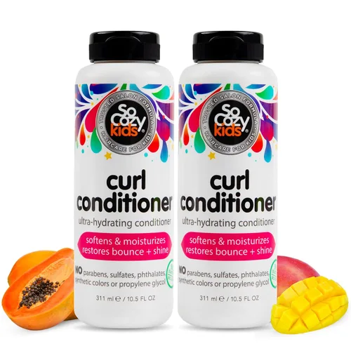 Vista 9 de SoCozy - Boing Curl - Acondicionador Sweet-Crème para niños, sin frizz o alboroto, rizos bien hechos, 10,5 onzas de fluido