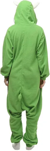Vista 8 de Mike Wazowski - Disfraz de mameluco para mujeres y hombres adultos, unisex, para Halloween, fiesta, Navidad, pijamas de animales
