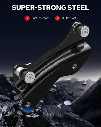Vista 2 de Benlari Kit de hardware de acoplamiento de 4 puntos en negro brillante 2014-2024 Compatible con Harley Davidson Touring Street Glide Road Glide