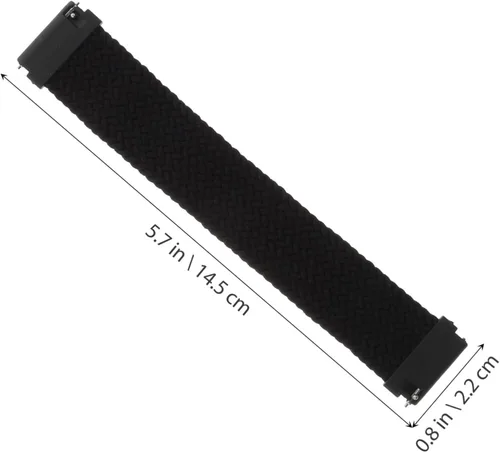 Vista 4 de FONDOTIN 1 correa de nailon tejida para hombre, correa de reloj trenzada de repuesto, correa de reloj