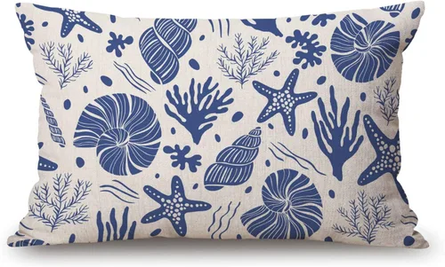 Vista 19 de Solekla Fundas de almohada con puntos dálmatas de 12 x 20 pulgadas, funda de almohada lumbar decorativa para el hogar, funda de cojín de lino