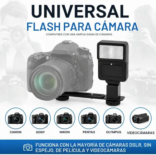 Vista 9 de Tronixpro Flash de cámara digital con soporte de zapata para cámaras y videocámaras Sony, Nikon, Canon, Pentax, Olympus y más