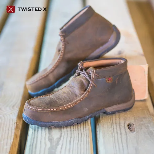 Vista 9 de Twisted X - Mocasines de conducción para mujer, puntera de acero