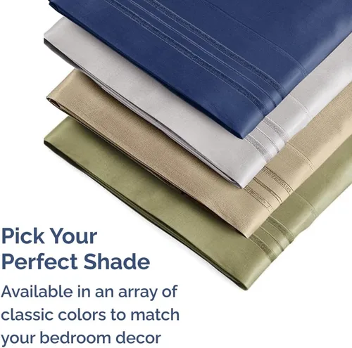 Vista 7 de King Standard Pillow Cases Set of 2 - Ultra-Soft Hotel Quality Pillowcase Covers - Comfy, Cozy & Fade Free - Wrinkle Resistant - Machine Washable