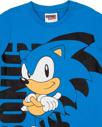 Vista 5 de Sonic The Hedgehog Camiseta para niños azul Superpersonic Game Kids Top
