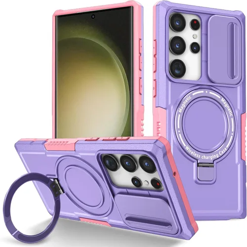 Vista 19 de Funda magnética para Samsung Galaxy Note 20 Ultra, soporte para teléfono, funda protectora mate a prueba de golpes, funda protectora para teléfono