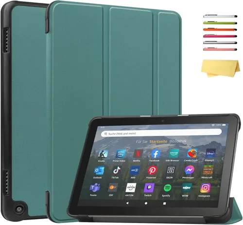 Vista 23 de Funda para Amazon Kindle Fire HD 8 y Fire HD 8 Plus (12ª/10ª generación, versión 2024/2022/2020) de 8 pulgadas, UUcovers con soporte triple