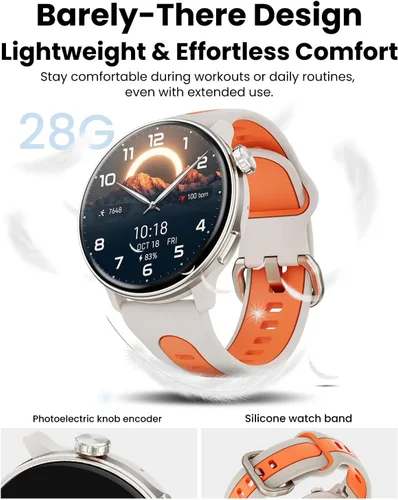 Vista 7 de Relojes inteligentes para hombres y mujeres GPS, reloj inteligente con pantalla AMOLED de 1.43 pulgadas, brújula de relojes inteligentes, compatible