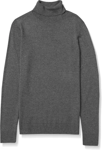 Vista 7 de Tienda Essentials - Suéter ligero de manga larga con cuello alto para mujer, con ajuste clásico (disponible en talla extragrande)