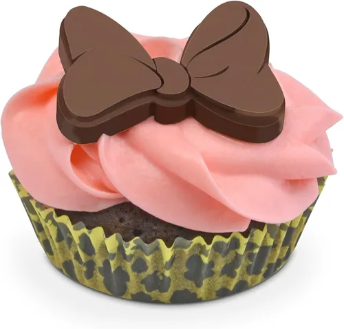 Vista 3 de Disney Minnie Mouse Mini máquina para hacer cupcakes con forros de Select Brands - Electrodoméstico para horneado conveniente - Pequeño aparato