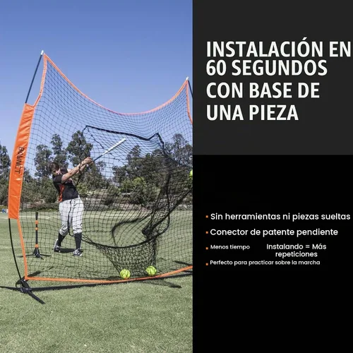 Vista 4 de Bownet Big Mouth - The Original and Most Used Portable Sock Net for Baseball and Softball, Hitting and Pitching