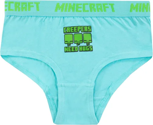 Vista 3 de Minecraft Paquete de 5 ropa interior para niñas