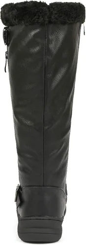 Vista 4 de DREAM PAIRS Botas altas hasta la rodilla con cierre de cremallera totalmente forradas de piel para mujer Nieve