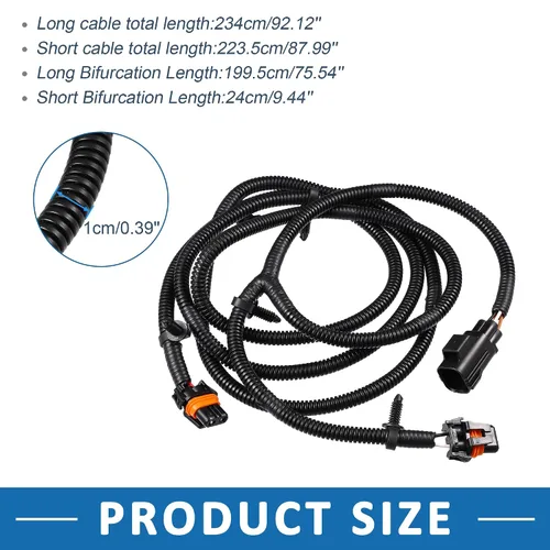 Vista 3 de Arnés de cableado de puente de luz antiniebla 68046303AC para Ram 2500 2011-2018