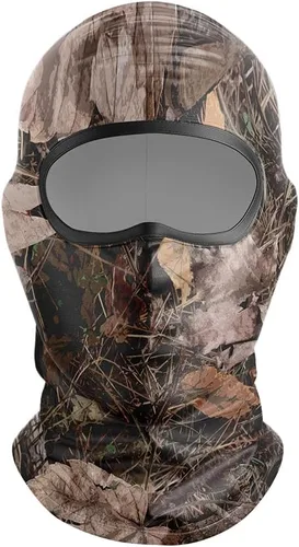 Vista 7 de Pasamontañas con camuflaje transpirable para hombres, ideal para caza, senderismo, ciclismo, motocicleta