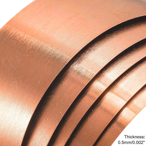 Vista 4 de uxcell Rollo de hoja de cobre, placa 3,280.8 ft m x 16.4 ft m x 1.6 ft m de la hoja del metal