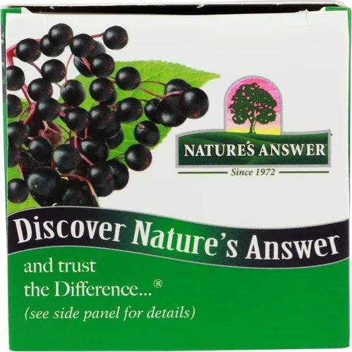 Vista 5 de Nature's Answer Extracto de bayas de saúco negro de Sambucus sin alcohol, 8 onzas líquidas