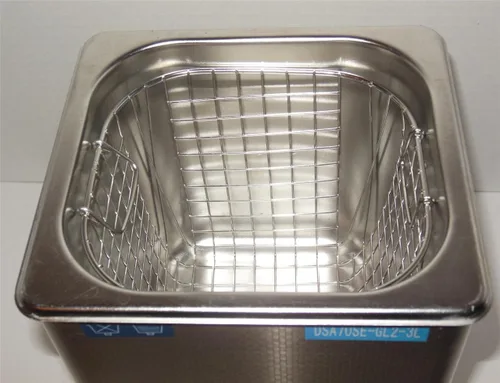 Vista 6 de Limpiador ultrasónico (3L) con control de frecuencia doble, 20 khz 40 khz, cesta de acero inoxidable y joyería de 3 litros, calentador de 200 W
