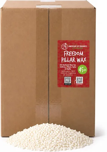 Vista 9 de American Soy Organics Freedom Pillar - Cuentas de cera de soja, cera