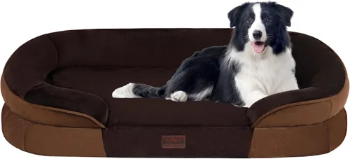 Vista 22 de Dwanton - Cama ortopédica para perros medianos con espuma de gel de memoria, sofá impermeable para perros, cama lavable para mascotas con cojín