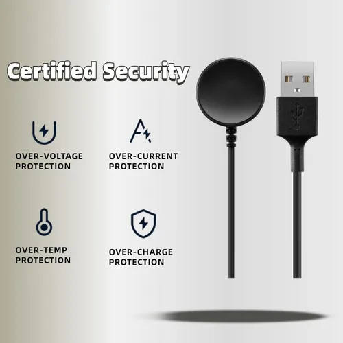 Vista 3 de Cargador compatible con Samsung Galaxy Watch 6/6 Classic/5/5 Pro, Galaxy Watch 4/3/Active 2/Active, cable de carga USB-C de repuesto de 3.3 pies/3.3