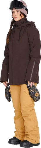 Vista 4 de Volcom Sherwin - Chaqueta de invierno con capucha aislada para snowboard y esquí para mujer