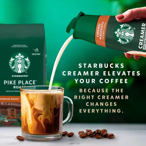 Vista 6 de Starbucks Caramel Macchiato - Crema de café, 28 onzas líquidas