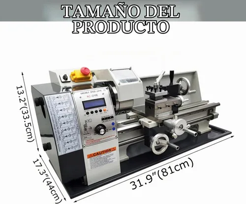 Vista 8 de TECHTONGDA - Torno de metal sin escobillas (1100 W)