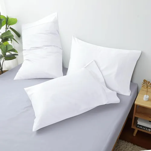Vista 75 de Juego de 2 fundas de almohada 100% de algodón egipcio, fundas de almohada refrescantes de 400 hilos, fundas de almohada suaves y transpirables