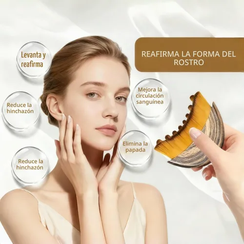 Vista 2 de Nuevo Cepillo facial de contorno linfático,Cepillo facial de cepillado seco